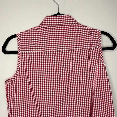 Magellan outdoors  Red Gingham Checkerboard Button Up Shirt