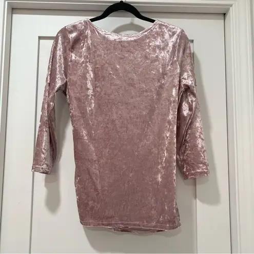 Inner Beauty Pink Velvet Wrap Top | Size Medium