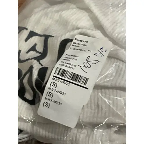 Moschino Jeans Strapless Cropped Top in White Small New Womens Tube Tank