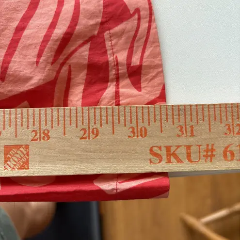 Shore Pants Womens Wide Leg Peach/ Orange Tropical Print Size Small NWT