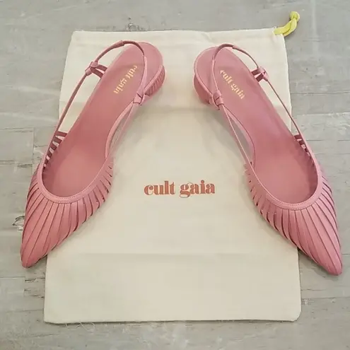 Cult Gaia ππ Alia Slingback Mule Heels ~ Pink