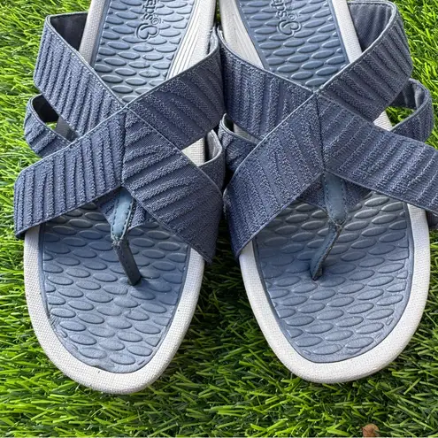 Baretraps Navy Strappy Diana Slide Sandals Size 8M