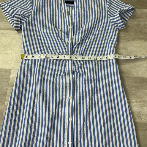 UNTUCKit Cybil Dress in Blue & White Stripe size 6