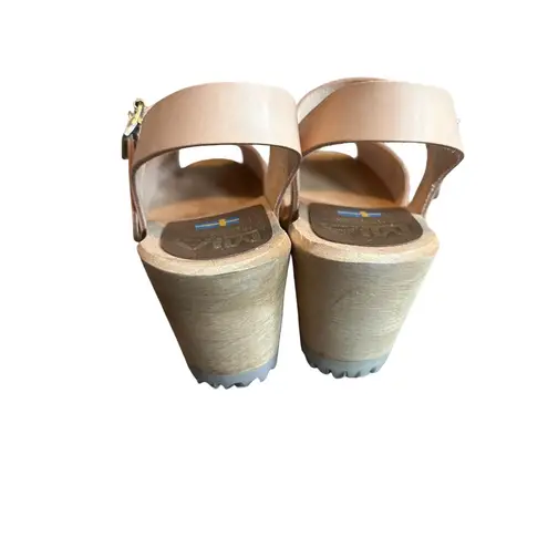 MIA  Greta Open-Toe Clogs Mules Sandals Natural Light Beige Size 39 NIB NEW