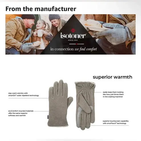 Isotoner women’s gloves in black