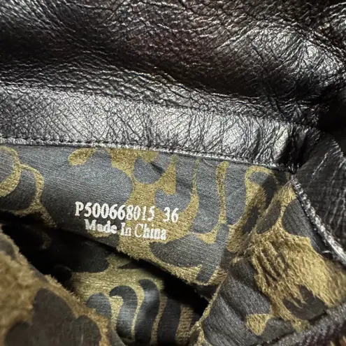 Fly London  Dark Brown Leather Side Zip Wedge Ankle Boots Size 36/ US 6