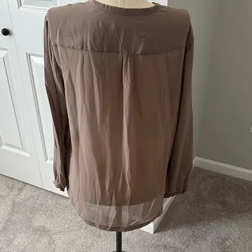 Ellen Tracy Elegant Brown Women's Top size Xl