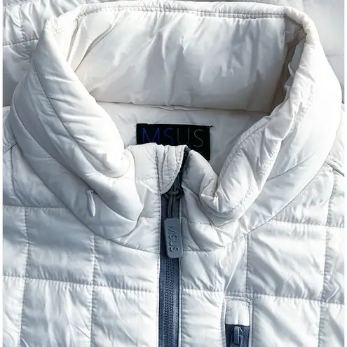 Microsoft Rainier PrimaLoft Eco Full Zip Jacket w/Concealed Stowaway Hood Size M White Size M