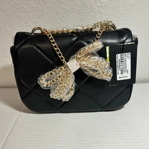 Badgley Mischka Badgley Mischka Small Bag Women’s Black Chain Crossbody Quilt Vegan Leather New