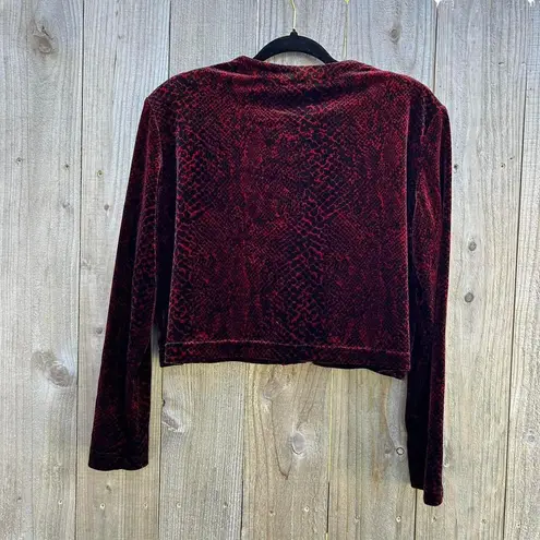 Ronni Nicole Whimsygoth vintage cardigan sweater winter fall size 14 Black