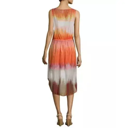 Haute Hippie NWT Ombre' Silk High- Low Dress $535 Size Medium