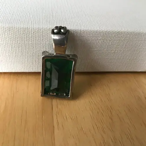 Handmade Emerald Green Glass Pendant Wedding Christmas
