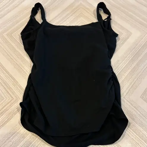 Liz Lange Maternity for Target Black Tank Top Unhookable Straps Size Small