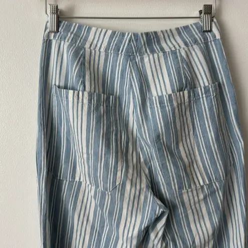 Lacausa 2 Rowan Cotton Pants in Blue Stripes