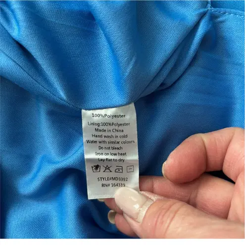 Petal and Pup CIAO RUFFLES MAXI DRESS Blue Size M