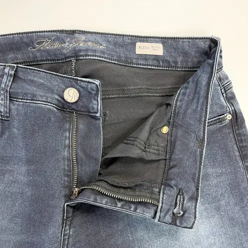 Mavi Jeans Womens 31/30 Alexa Mid Rise Skinny Dark Wash Classic Stretch Ankle Blue