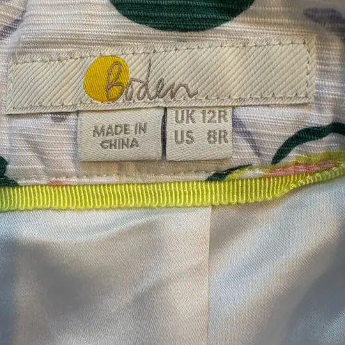 Boden USA Boden Whimsical Floral Pencil Skirt 8R Preppy Feminine Office Siren Jewel Tones