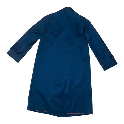 London Fog Blue Trench Coat Elegant Tailored Style