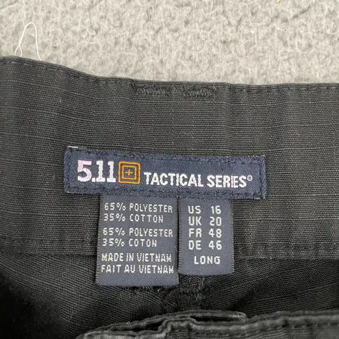 5.11 Tactical Pants Women 16 Long Black Ripstop EMT Workwear Cargo