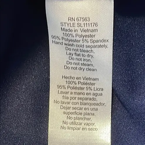 Slny Asymmetrical Blue Dress with Silver Embellishments Size 16