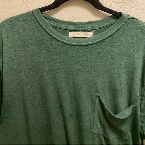 Free People We The Free Green Vella Tee Size L