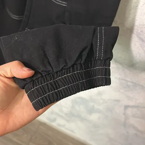 Black Cargo Jogger Pants