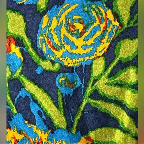 Shoshanna Tropical Floral Silk Mini Dress Blue & Green Size 8