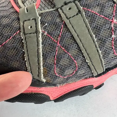 Oboz Sneaker Shoes Womens 8.5 Gray Pink Athletic Low Top Hiking Pull Cord Echo