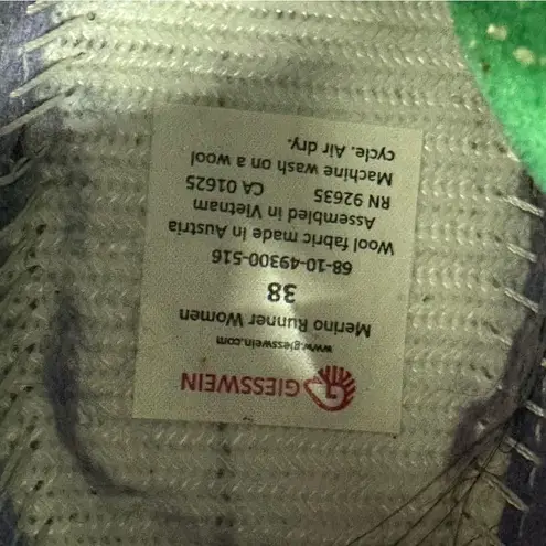 Giesswein merino wool purple runners running athletic shoes women's 7