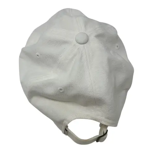 Vuori Active Club White Baseball Cap Adjustable Strapback Hat Cotton