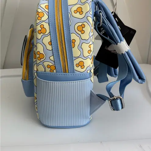 Lounge Fly Disney Breakfast Waffle Mickey scented blue mini backpack bag purse