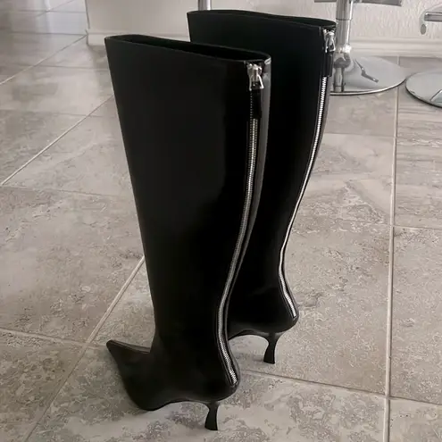 Stella McCartney Elsa Knee-High Heeled Boots in Coffee Brown, NWT, Size 38 $1350