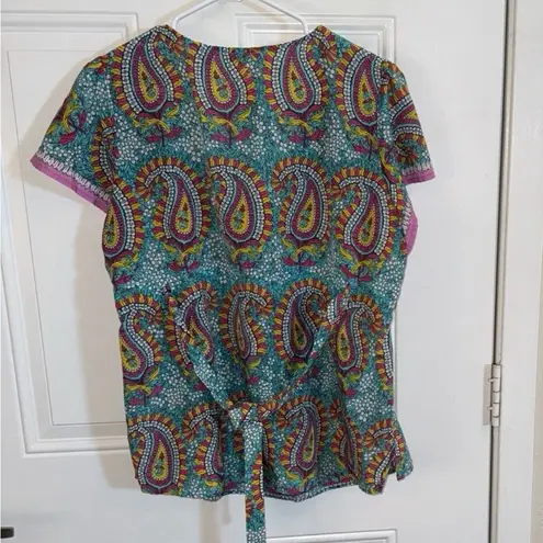 Robert Graham Women's  Size XL Multi-Color Paisley Blouse