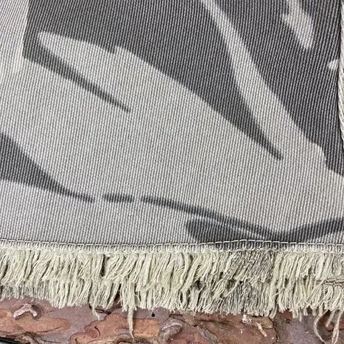 XCVI Camouflage Print asymmetric hem Midi Skirt XS