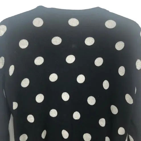 cupio Polka Dot Button Front Cardigan Sweater Size S
