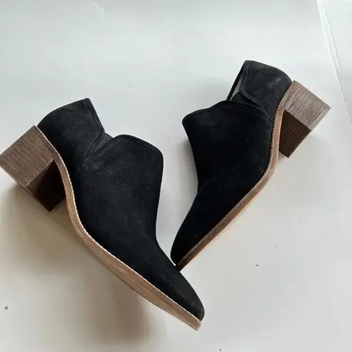 Caslon Women's Faye Suede Block Heel Booties Size 12M Ankle Boots Zipper…