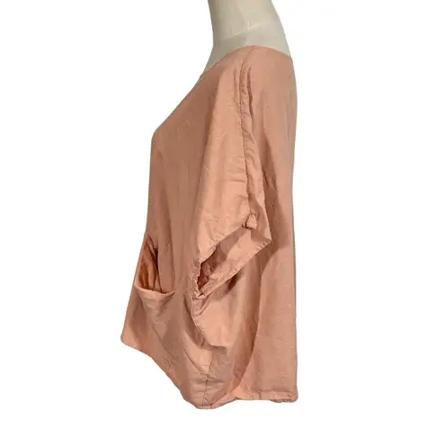 Jamie + The Jones The Pocket Box Top 100% Raw Silk in Blush