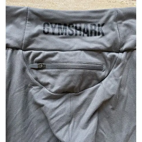 Gymshark ‎ High-Waisted Athletic Leggings with Side Pockets Workout Gray S