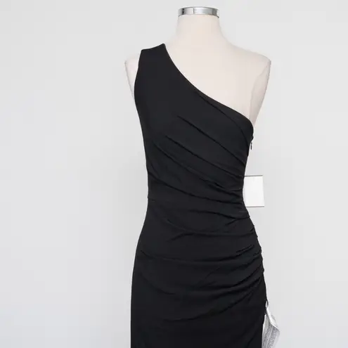 Dress the Population . Martine Stretch Crepe One-Shoulder Dress.