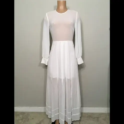 Beach Wedding!! Sheer split skirt dress. NWOT White Size undefined