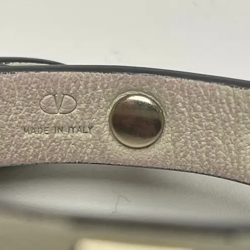 Valentino Garavani Rockstud Calfskin Leather Bracelet - Light Ivory - Preowned