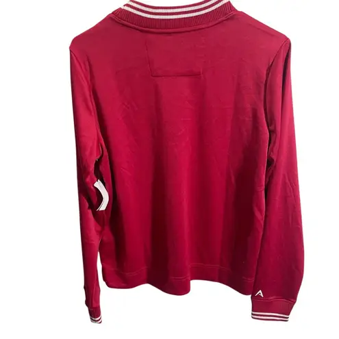 Antigua Womens Medium Red Old Miss V-Neck Pullover Long Sleeve Top