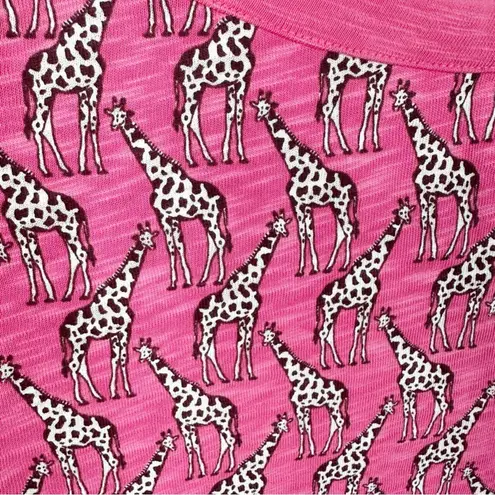 NEW Boden Size 6 Georgia Pink Novelty Giraffe Print Short Sleeve T