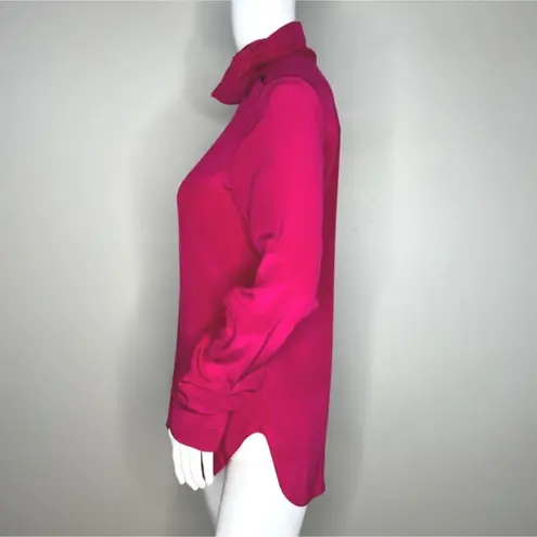 COS  Blouse Women 2 Raspberry Pink Blouse Casual Career Office Workwear Versatile