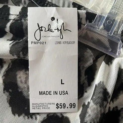 Jordan Taylor Beachwear leopard print sheer pants