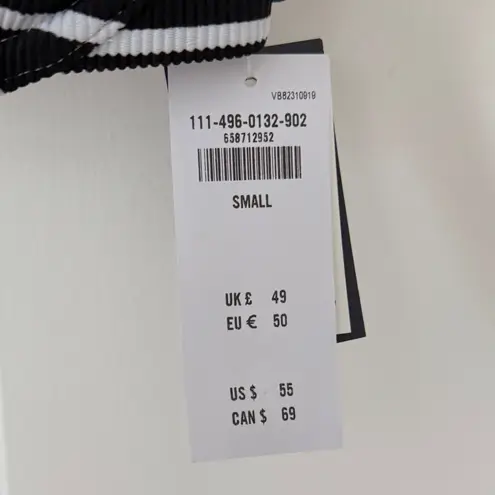 Abercrombie & Fitch NWT A&F Curve Love Underwire Black & White Striped Cup Bikini Top Size Small S - Image 4