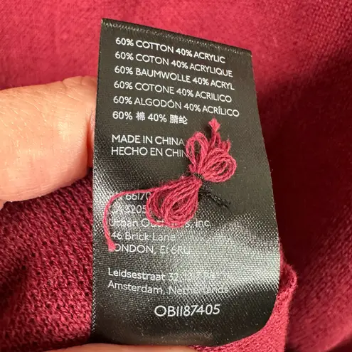 Maeve Anthropologie size Small Mock Neck Tunic Knit Sweater Dress Red Size M