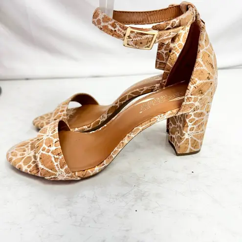 Aerosoles Bird of Paradise Cork Combo Sandal Heels Size 8