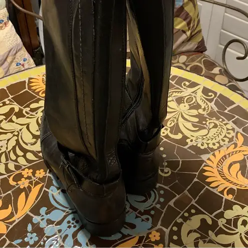 LEATHER EQUESTRIAN BOOTS with Zip Sz: 8.5/ 39 EU Size undefined