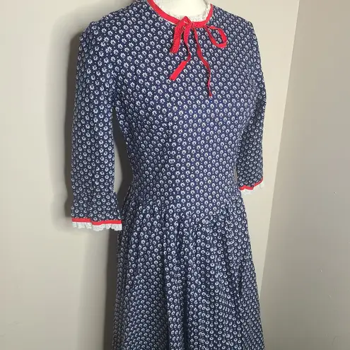 Source Unknown Vintage Handmade Cottagecore Prairie Retro Maxi Dress - Image 3